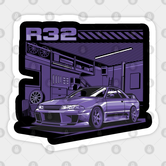 Nissan Skyline R32 Sticker by JDMAPEX